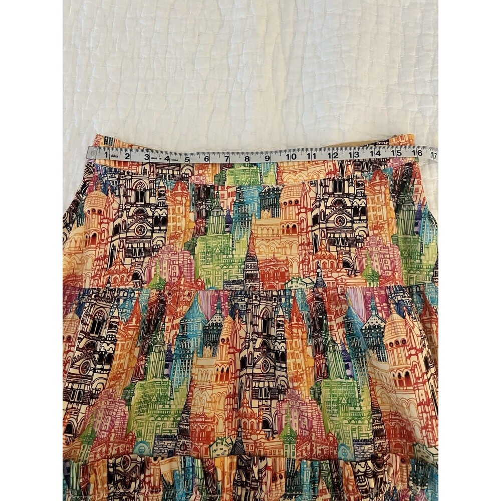 NWT Anthropologie Eva Franco Villa Tiered Midi Skirt Size 10 - Picture 8 of 9